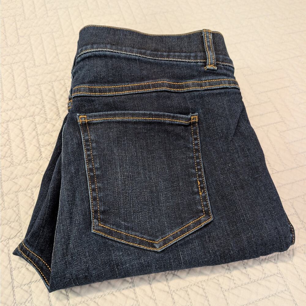Spanx Jeans Women's L Dark Blue Skinny Ankle (0491)